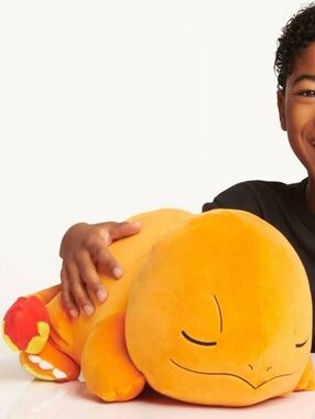 Pokémon Sleeping Charmander Plush 18” Large Jazwares Official EUC